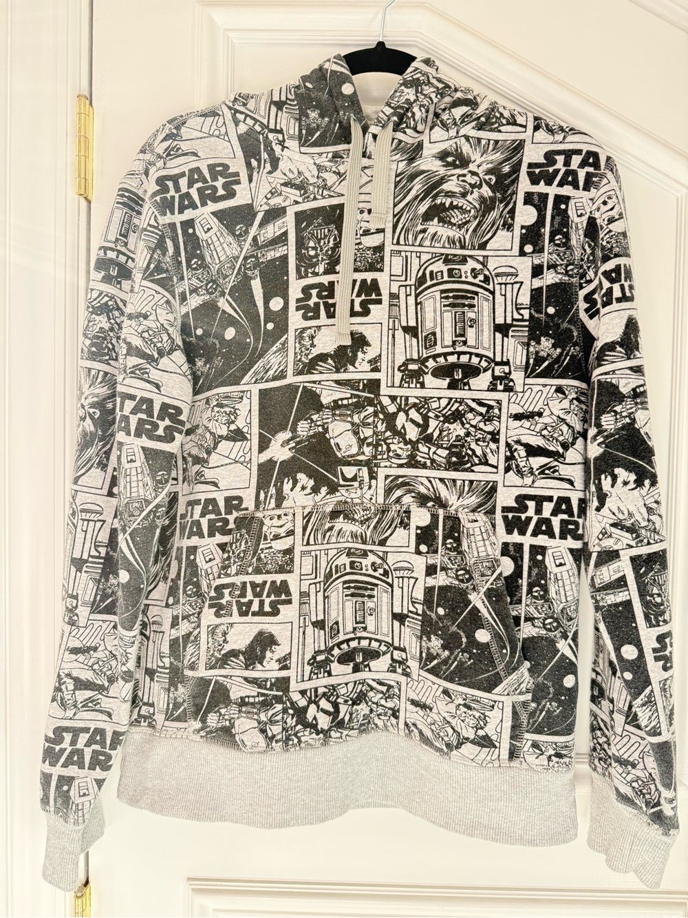 Star Wars Comic Graphic Hoodie R2-D2 Chewbacca XS